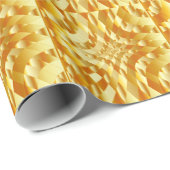 Hintergrund des hohen Grades Goldmetall Geschenkpapier (Rolleneckpunkt)