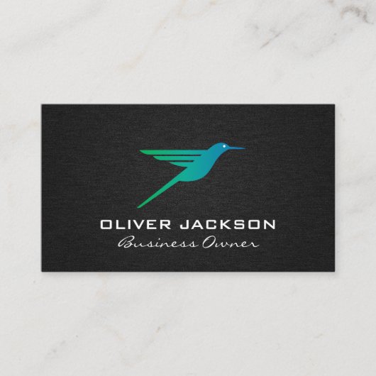 Hintergrund des Hummingbird-Logos Visitenkarte (Vorderseite)