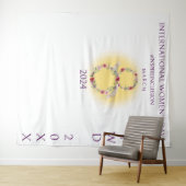 Hintergrund des Internationalen Frauentags Inspiri Wandteppich (Beispiel (Horizontal))