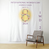 Hintergrund des Internationalen Frauentags Inspiri Wandteppich (Beispiel)