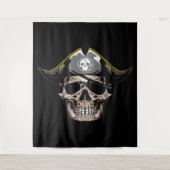Hintergrund des Jacks von Pirate Skull Wandteppich (Vorderseite)