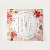 Hintergrund des Junggeselinnen-Abschieds Aquarellb Wandteppich (Vorderseite (Horizontal))