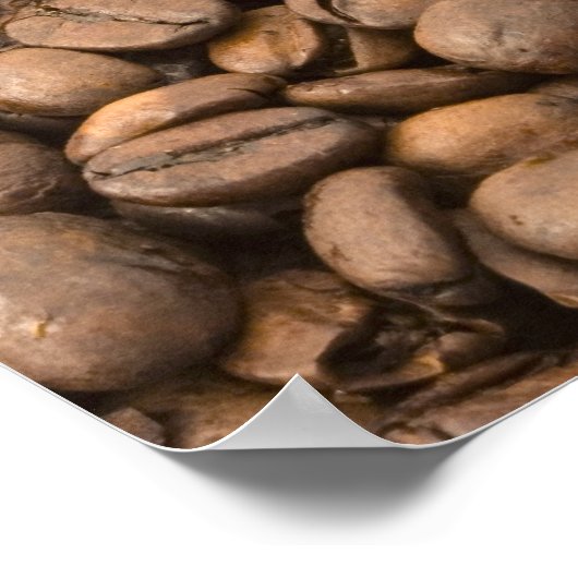 Hintergrund des Kaffees Poster (Ecke)