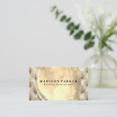 Hintergrund des Kissens | Gold gebürstet Visitenkarte (Stehend Vorderseite)