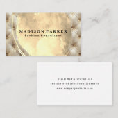 Hintergrund des Kissens | Gold gebürstet Visitenkarte (Vorne/Hinten)