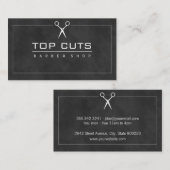 Hintergrund des klassischen Barbershop-Sleek Visitenkarte (Vorne/Hinten)