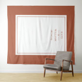 Hintergrund des klassischen Terracotta Wedding Fot Wandteppich (Beispiel (Horizontal))