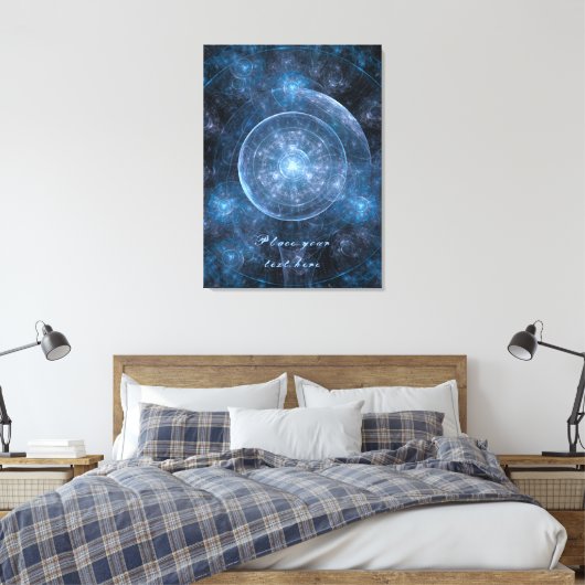 Hintergrund des Kosmos 2001 Leinwanddruck (Insitu (Schlafzimmer))