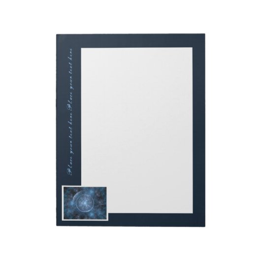 Hintergrund des Kosmos 2001 Notizblock (Rotiert)