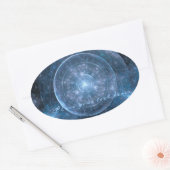 Hintergrund des Kosmos 2001 Ovaler Aufkleber (Umschlag)