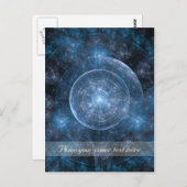 Hintergrund des Kosmos 2001 Postkarte (Vorne/Hinten)