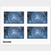 Hintergrund des Kosmos 2001 Rechteckiger Aufkleber (Blatt)