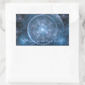 Hintergrund des Kosmos 2001 Rechteckiger Aufkleber (Tasche)