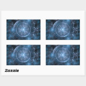 Hintergrund des Kosmos 2001 Rechteckiger Aufkleber (Blatt)