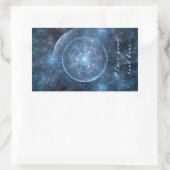 Hintergrund des Kosmos 2001 Rechteckiger Aufkleber (Tasche)