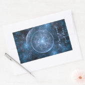 Hintergrund des Kosmos 2001 Rechteckiger Aufkleber (Umschlag)