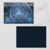 Hintergrund des Kosmos 2001 Visitenkarte (Vorne/Hinten)