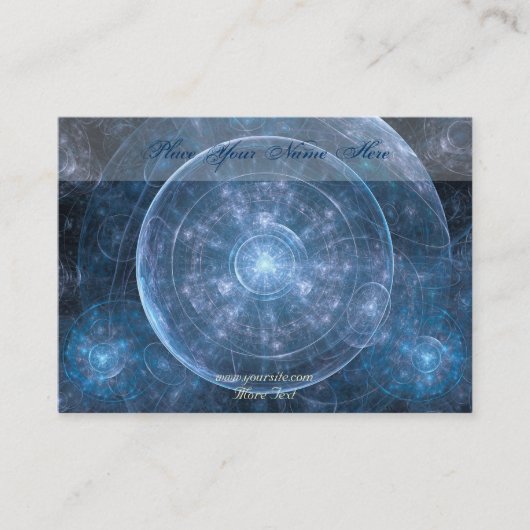 Hintergrund des Kosmos 2001 Visitenkarte (Vorderseite)