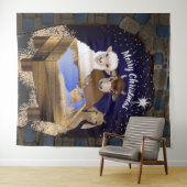 Hintergrund des Krippenbekenntnisses Wandteppich (Beispiel (Horizontal))