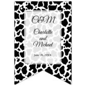 Hintergrund des Kuhmusters Wimpelkette (Dritte Fahne)