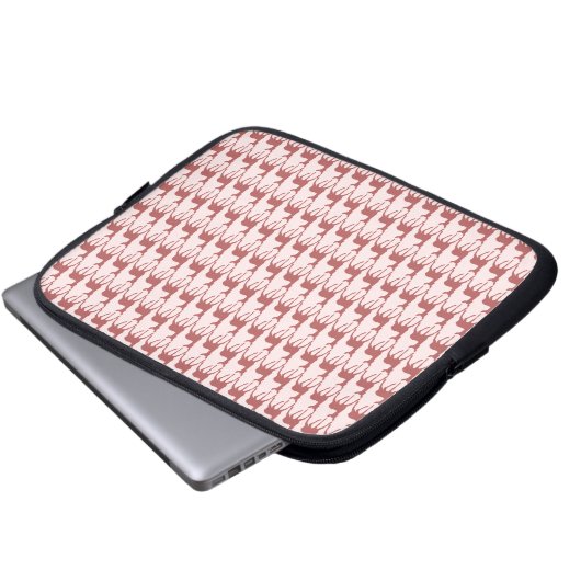 Hintergrund des Lachs-Hirsch-Musters Laptopschutzhülle (Vorne Knopf)