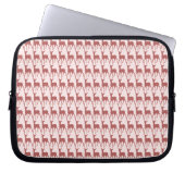 Hintergrund des Lachs-Hirsch-Musters Laptopschutzhülle (Vorderseite)