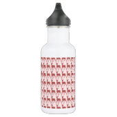 Hintergrund des Lachs-Hirsch-Musters Trinkflasche (Rechts)