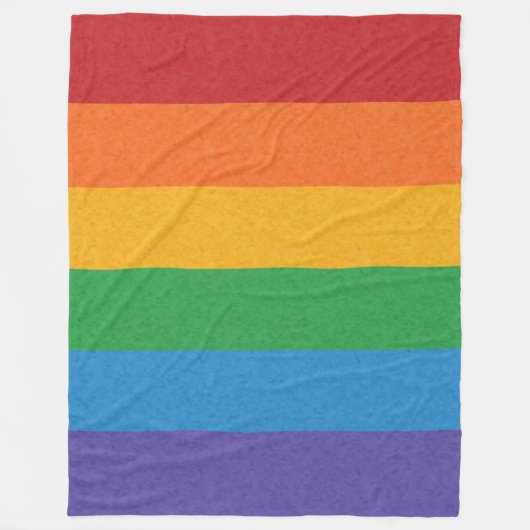Hintergrund des LGBTQ-Regenbogenfarbenen Flaggenfe Fleecedecke (Vorderseite)