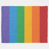 Hintergrund des LGBTQ-Regenbogenfarbenen Flaggenfe Fleecedecke (Vorderseite (Horizontal))