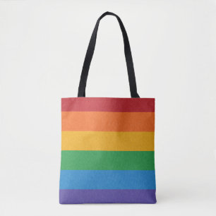 Hintergrund des LGBTQ-Regenbogenfarbenen Flaggenfe Tasche