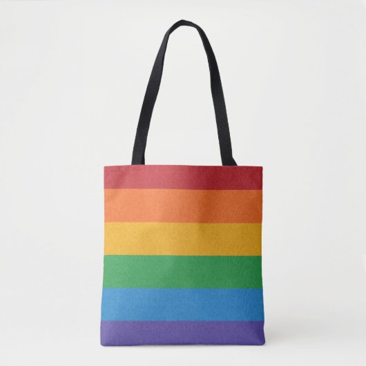 Hintergrund des LGBTQ-Regenbogenfarbenen Flaggenfe Tasche (Vorderseite)