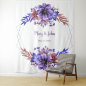 Hintergrund des lila und blauen Fotos Wandteppich (Beispiel)