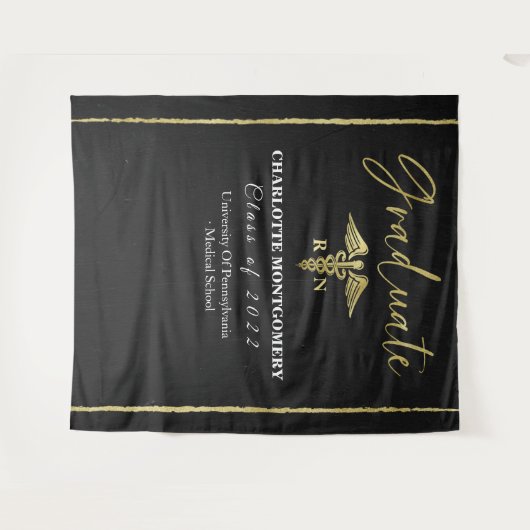 Hintergrund des medizinischen Abschlusses von Gild Wandteppich (Vorderseite (Horizontal))