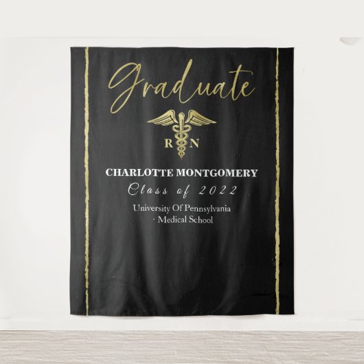 Hintergrund des medizinischen Abschlusses von Gild Wandteppich (Vorderseite)