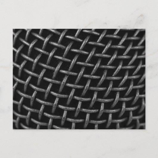 Hintergrund des Mikrofonnetzes Postkarte (Vorderseite)