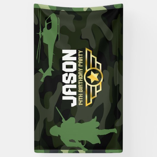 Hintergrund des militärischen Party Banner (Vertikal)