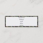 Hintergrund des Militärwaldes mit weißem Hintergru Mini Visitenkarte (Rückseite)