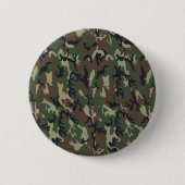 Hintergrund des Militärwalds - Camouflage Button (Vorderseite)