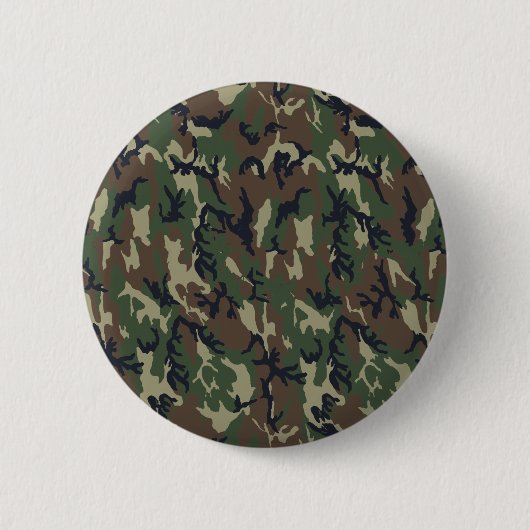 Hintergrund des Militärwalds - Camouflage Button (Vorderseite)