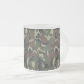Hintergrund des Militärwalds - Camouflage Mattglastasse (VorderseiteRechts)