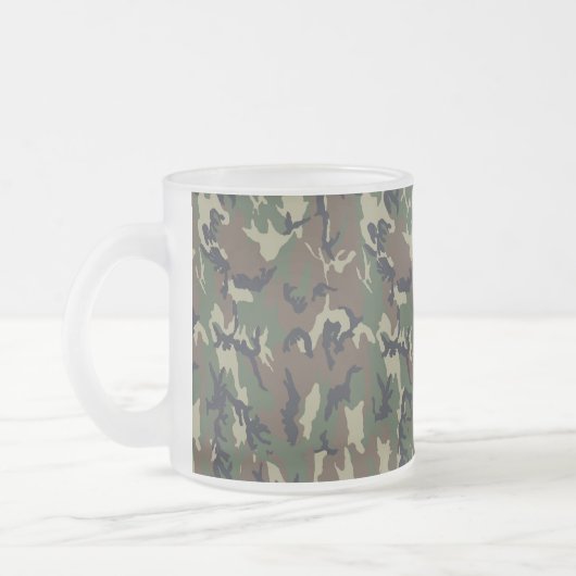 Hintergrund des Militärwalds - Camouflage Mattglastasse (Links)