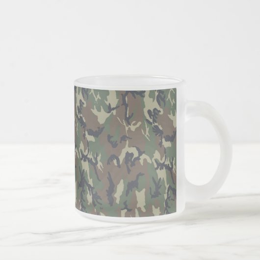 Hintergrund des Militärwalds - Camouflage Mattglastasse (Rechts)