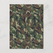 Hintergrund des Militärwalds - Camouflage Postkarte (Vorderseite)