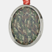 Hintergrund des Militärwalds - Camouflage Silbernes Ornament (Links)
