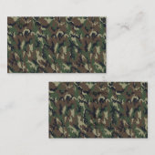 Hintergrund des Militärwalds - Camouflage Visitenkarte (Vorne/Hinten)