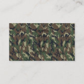 Hintergrund des Militärwalds - Camouflage Visitenkarte (Rückseite)