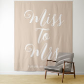 Hintergrund des minimalistischen Boho Banner-Braut Wandteppich (Beispiel)