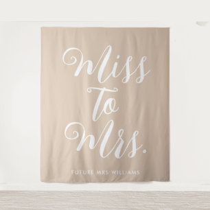 Hintergrund des minimalistischen Boho Banner-Braut Wandteppich