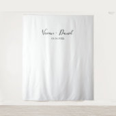 Hintergrund des Minimalistischen Hochzeitsstils Wandteppich (Vorderseite)