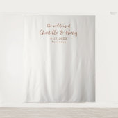 Hintergrund des Minimalistischen modernen Cream-Fo Wandteppich (Vorderseite)